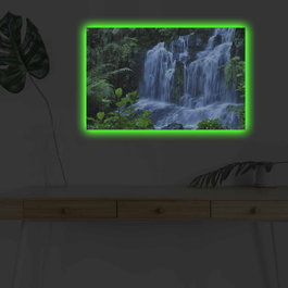 Wallity Lienzo Decorativo Iluminado con LED 45 x 70 cm Multicolor